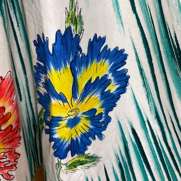 Vintage Maya  Handpainted  circle skirt sz 16 - Picture 6 of 11